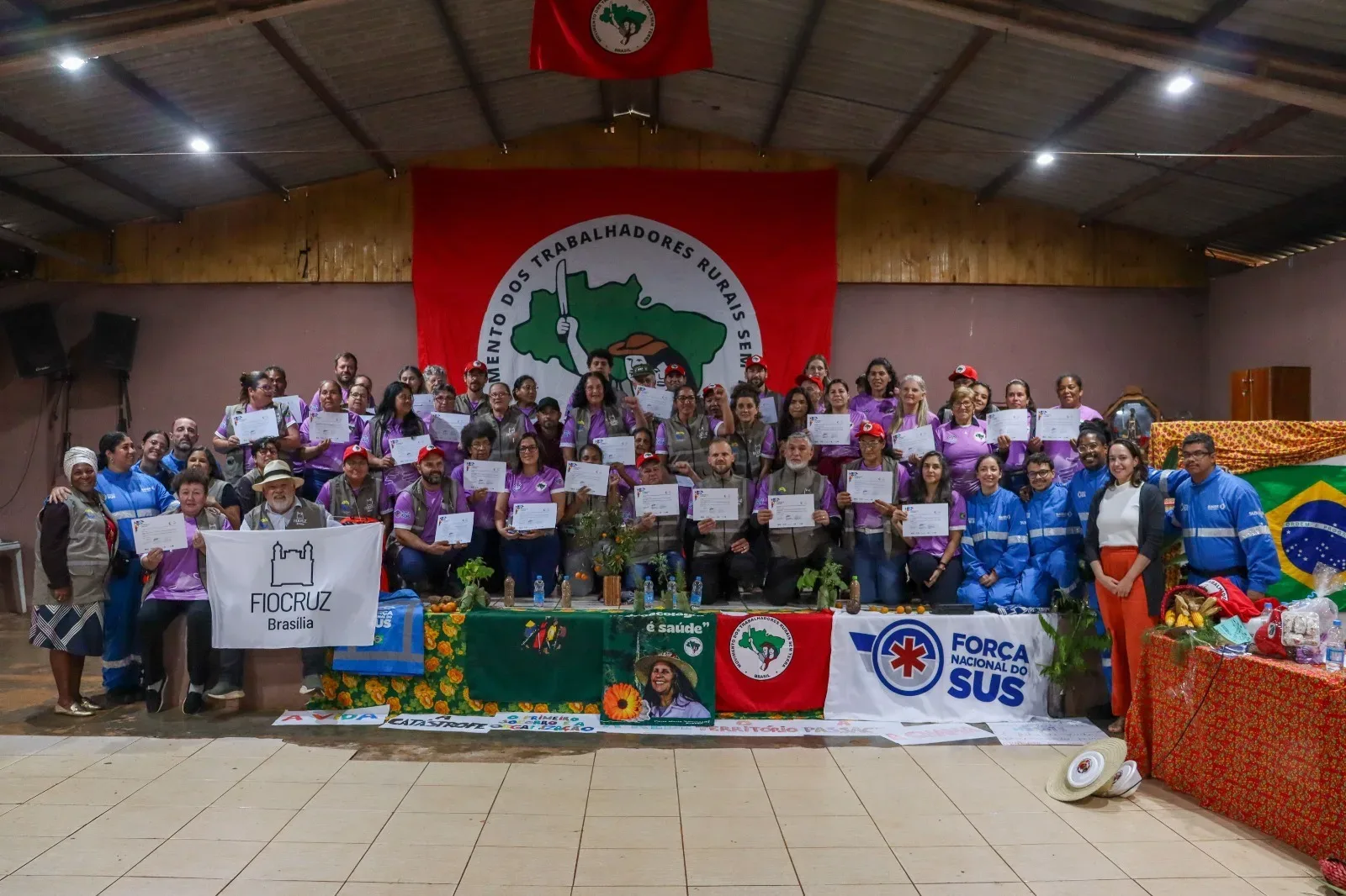 Brigada popular do MST, Fiocruz e SUS forma turma para agir em desastres no Paraná