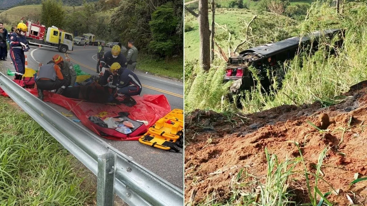 Colisão em rodovia de Cruzeiro mata cinco pessoas e deixa cerca de 40 feridos