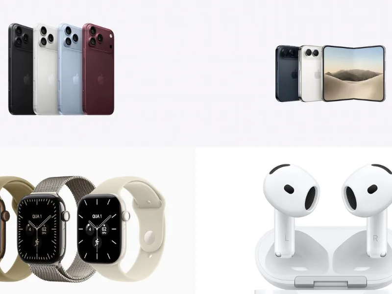 Apple apresenta iPhone dobrável e novas gerações de relógios e fones