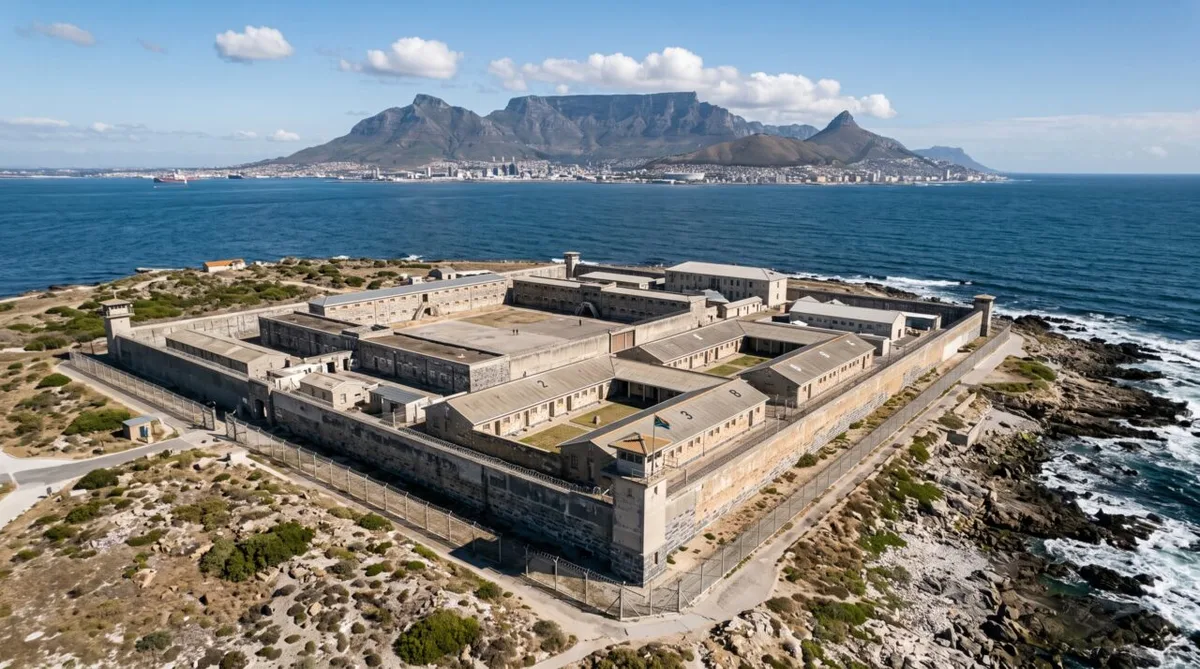 Robben Island reúne vestígios de pedreiras, hospital, defesa e prisão