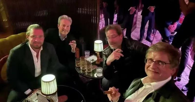 Foto reúne Paulo Gonet e Daniel Vorcaro em evento em Londres