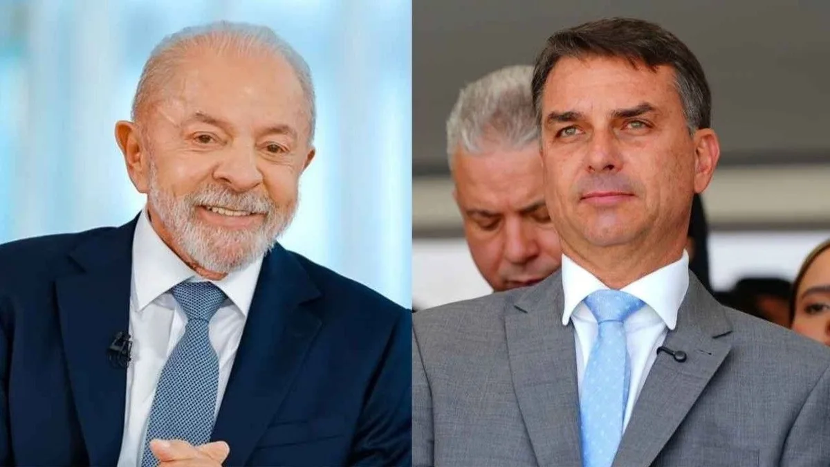 Lula e Flávio Bolsonaro aparecem empatados no segundo turno, diz pesquisa