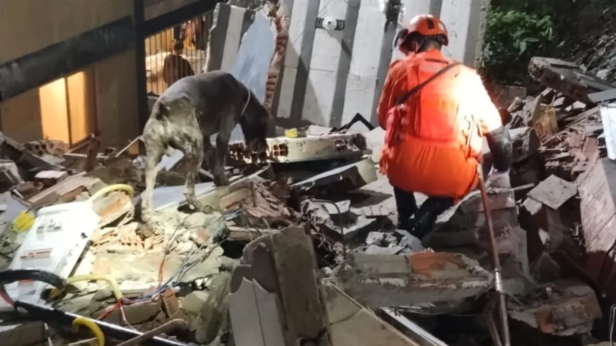 Edifício em demolição desaba na Zona Sul do Rio; sete imóveis são interditados