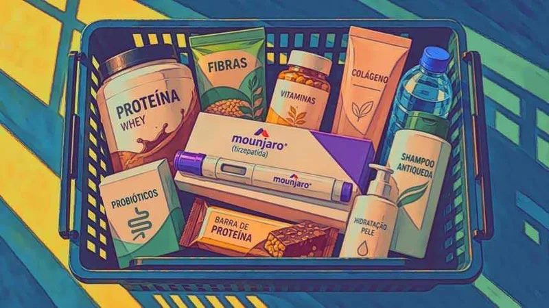 Farmácias ampliam oferta de produtos associados ao uso de canetas para emagrecer