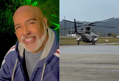 Operação busca helicóptero com cantor Rick em área da Serra Catarinense