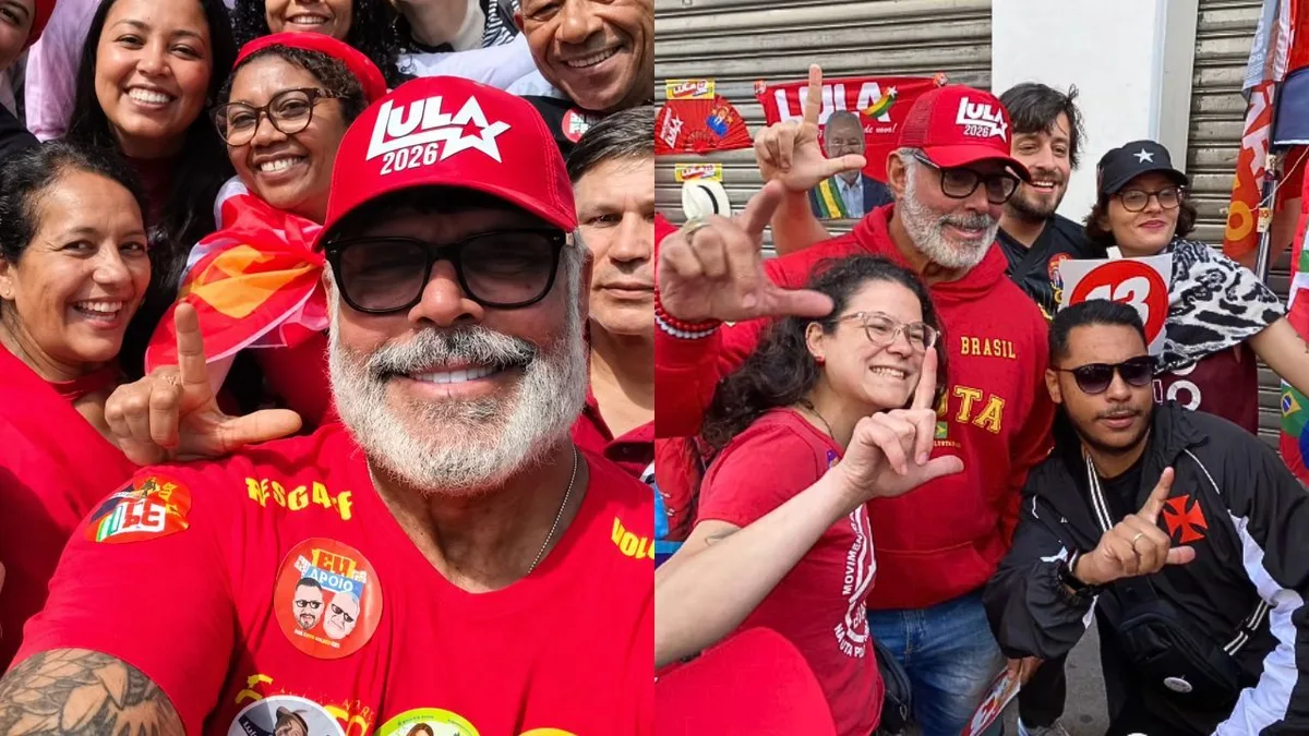 Alexandre Frota declara apoio a Lula durante caminhada em São Paulo