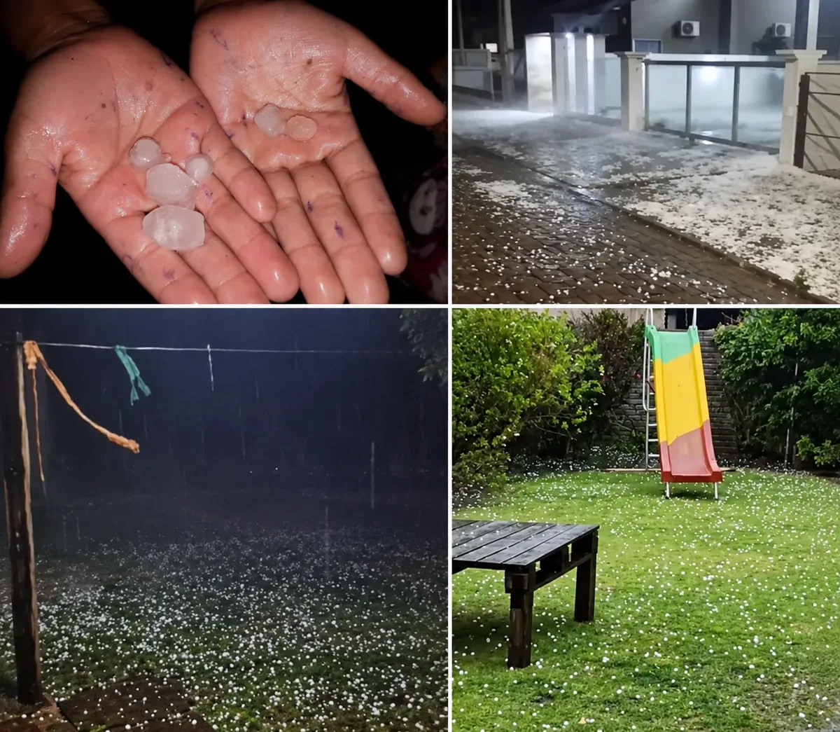 Granizo atinge 6.347 pessoas e danifica 1.314 casas no RS