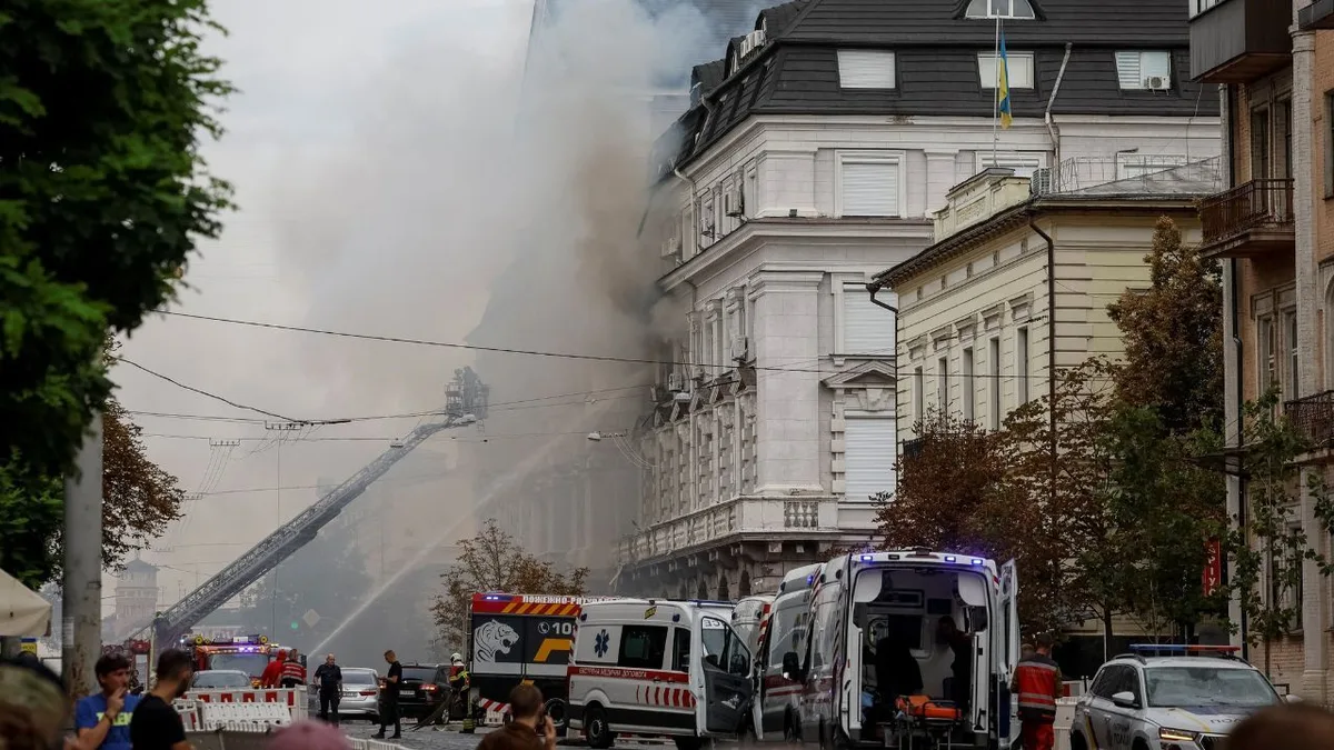 Ataque russo atinge sede de agência de segurança em Kiev