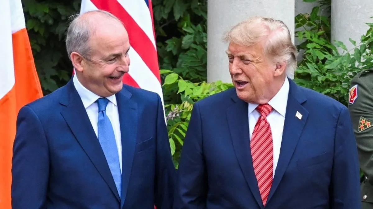 Trump defende união da Irlanda do Norte com a República da Irlanda