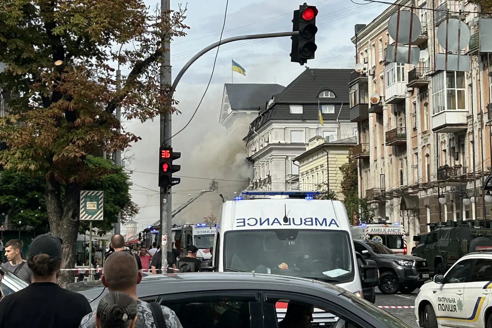SBU promete resposta após drone atingir sua sede central em Kiev
