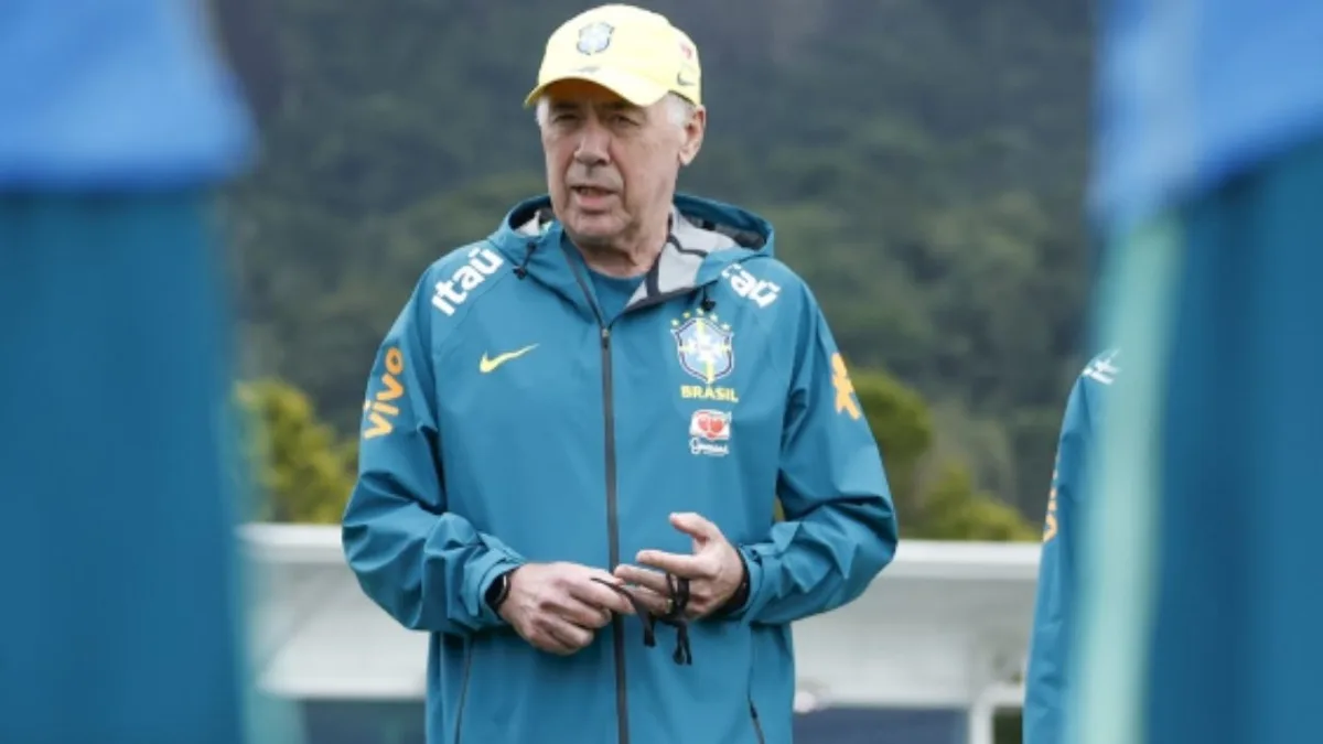 Ancelotti testa opções nas laterais em treino completo do Brasil na Austrália