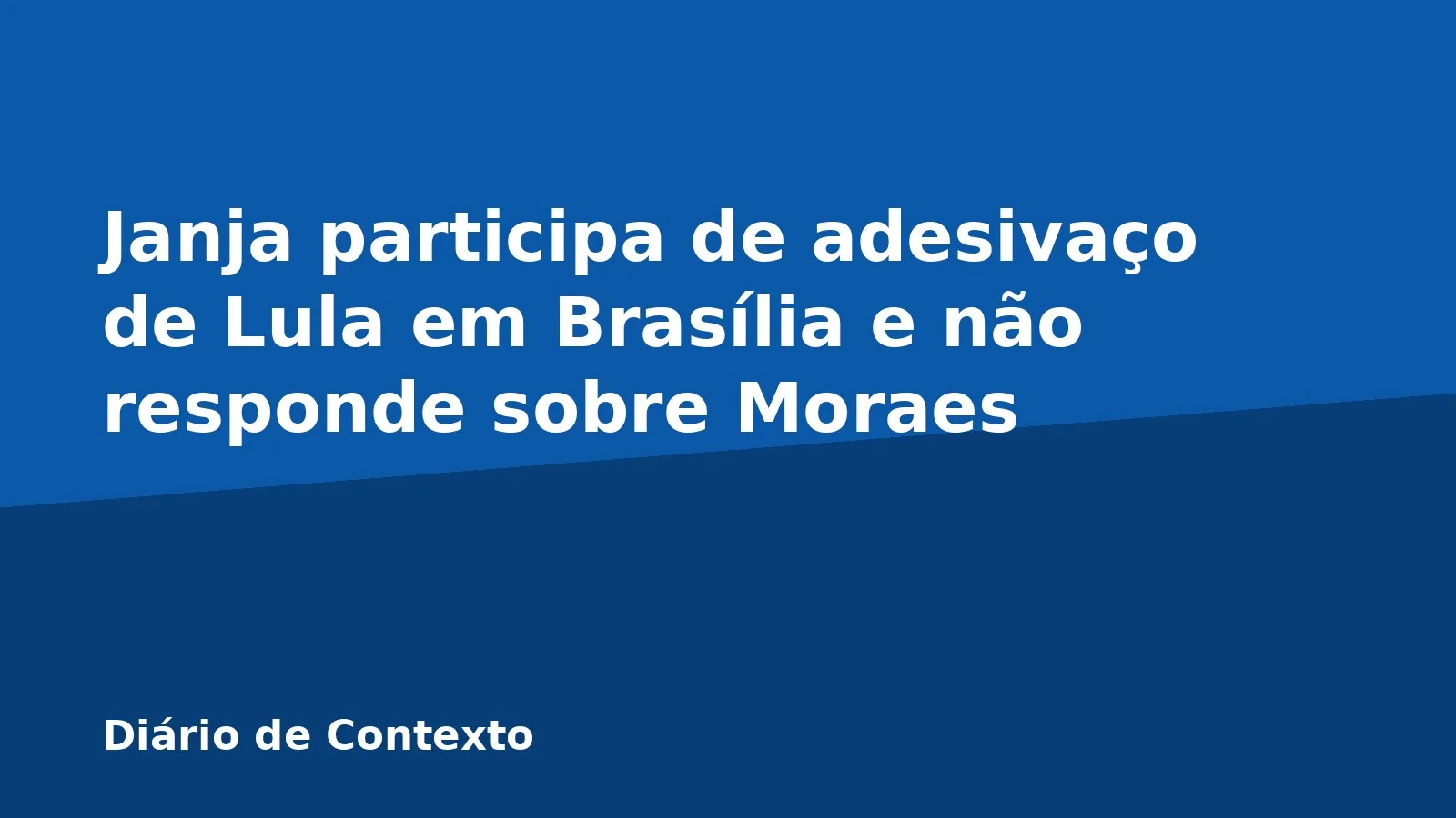 Janja participa de adesivaço de Lula em Brasília e não responde sobre Moraes