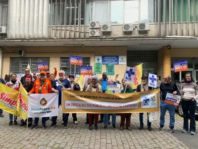 Manifestação em Porto Alegre cobra manutenção da Vigilância Sanitária no SUS
