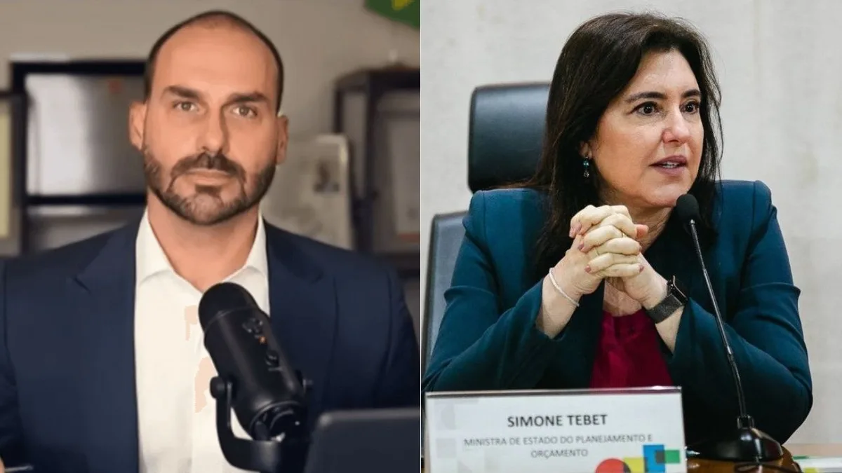 Tebet anuncia medidas judiciais após ataques de Eduardo Bolsonaro