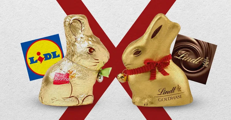 Coelho da Lindt ganha proteção como marca e leva produtos da Lidl à destruição