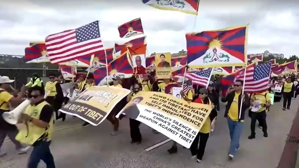 Protesto pró-Tibete marca visita de Xi Jinping a Washington